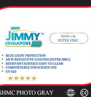 Mặt trước bao bì gốc 1.56 SHMC Photo Gray